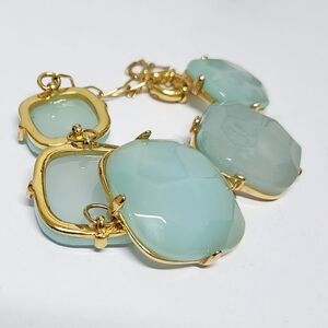 Green Chalcedony Gemstone Bracelet